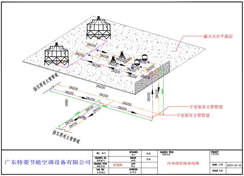 冷却塔管道图